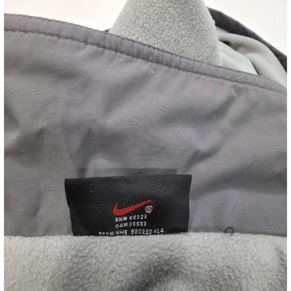 Vintage 90s Nike Jacket Womens L Fleece Lined‎ Pockets Embroidered Limited Use